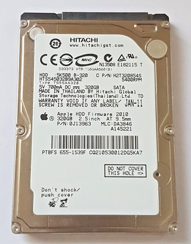 320 GB SATA HGST HTS545032B9A302 7200rpm 16 MB HDD 2,5" interne Festplatte