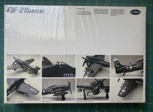 Vintage 1984 Testors Grumman f8f-2 Bearcat 1/48 Scale Model Airplane kit #589 - Picture 2 of 4