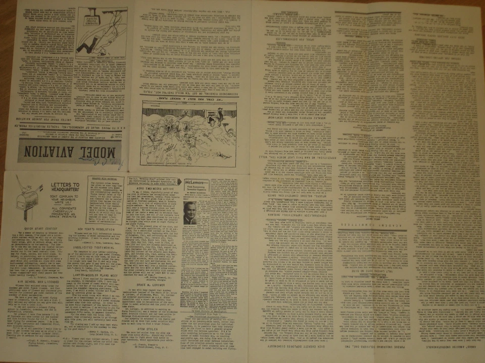 Modelo de diciembre de 1941 Boletín de Aviación de la Academia de Modelo de Vuelo Aeronáutico Atado Foto 3 de 3