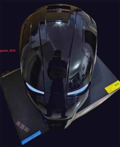 Casco AUTOKING Iron Man MK5 1:1 Controlado por Voz Usable Prop Negro Juegos con disfraces - Imagen 3 de 5
