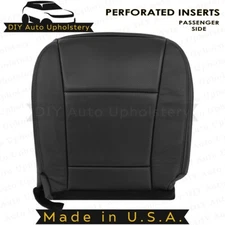 2007-2010 For Ford Explorer Sport Trac Passenger Bottom Leather Seat Cover Black