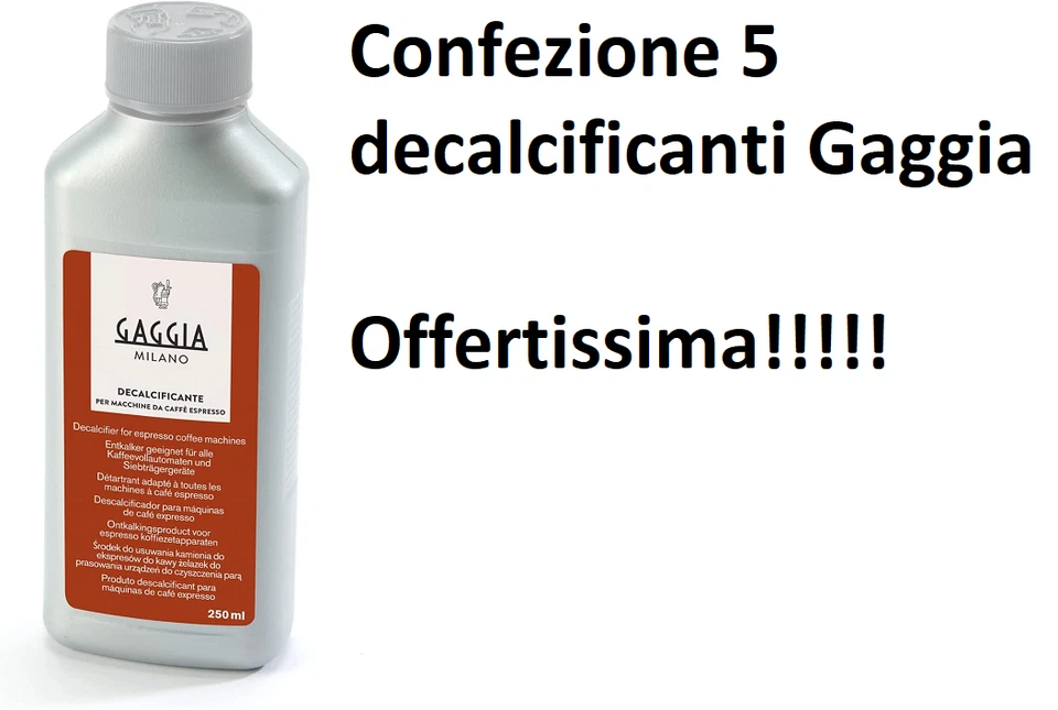 DECALCIFICANTE GAGGIA, flacone 250ml x 5 pezzi,velasca,magenta,viva,intuita