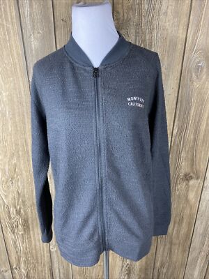 Camp David Womens Souvenir Gray Monterey California Zip Up Jacket Size Medium 