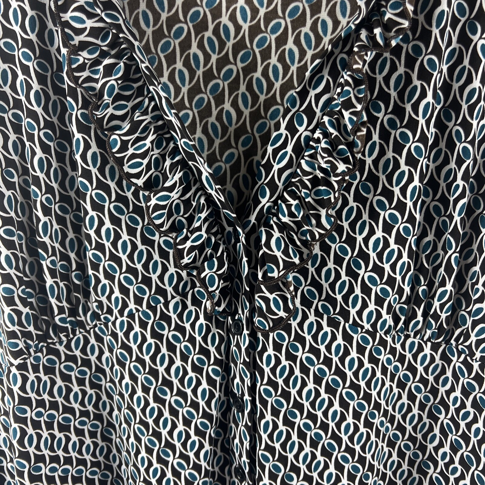 Perceptions Women's Multicolor Patterned Short Sl… - image 6