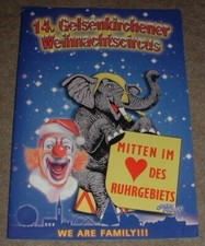 ZIRKUSPROGRAMM / ZIRKUS PROGRAMM DEUTSCHLAND 2010-2011 WEIHNACHTSCIRCUS PROBST