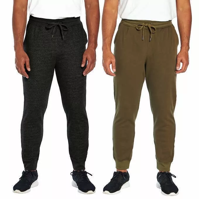 LOT OF 2 Orvis Men's Fleece Lined Jogger Active Sweat Pants 3XL black green  NWT