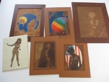 COLLECTION OF PAINTINGS DRAWINGS BY BARBOUR CALIFORNIA ABSTRACT NUDE FUNK 1970'S