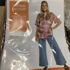 Women  s Sanctuary Sweetheart Sz L Flutter Sleeve Tunic And Flower Crown