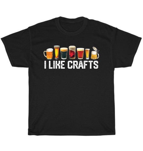 T-shirt unisex I Like Crafts birra artigianale microbirreria luppolo birra in casa NUOVA - Foto 1 di 4
