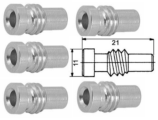 N. 5 RIDUTTORI PER CAVO RG-58, RG-59 H-155