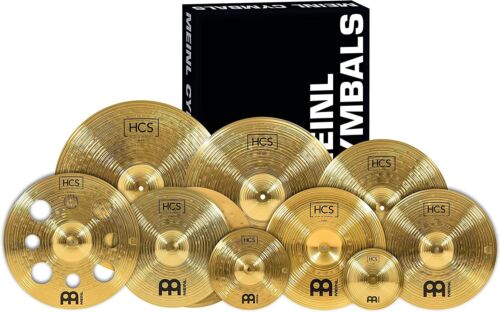 Meinl Cymbals HCS Ultimate Cymbal Set Boîte Pack pour Batterie avec Hihats, Ride,... - Photo 1/7
