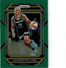 2023 Panini Prizm WNBA #19 Courtney Williams Green Prizm Chicago Sky