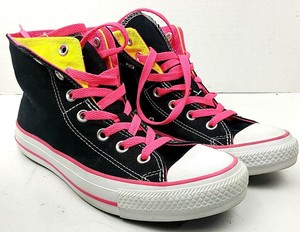 converse all star black and pink
