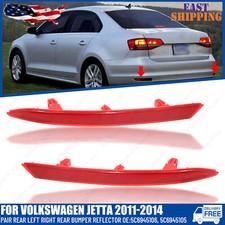 For Volkswagen Jetta 2011-2014 New 2pcs Rear Left Right Rear Bumper Reflector Us