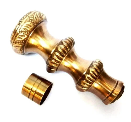 Handle Only Nautical Vintage collectible Brass Royal style walking stick - Picture 3 of 4