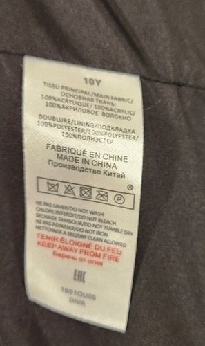 SONIA RYKIEL AUTHENTIC PARIS GIRLS IVORY FAUX FUR COAT SIZE 10Y RARE FIND - Picture 12 of 12