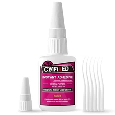 Super Glue Liquid, Instant Clear Cyanoacrylate Medium Thick Viscosity Adhesiv