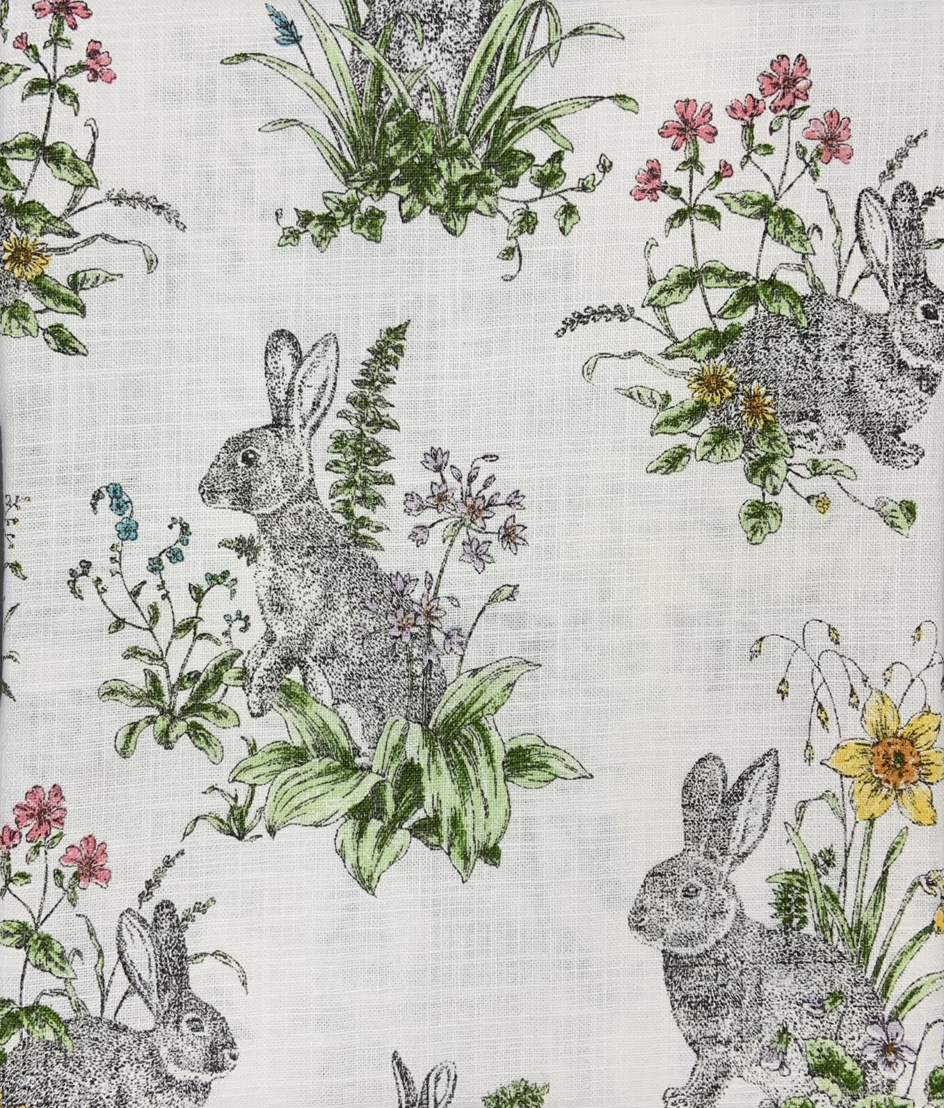 Rachel Ashwell Farmhouse Easter Spring Bunny Rabbit Tablecloth Cotton ...
