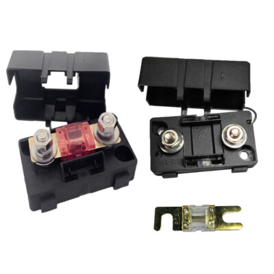 Auto Schwarz ANS Sicherungshalter Fusebox Block Staubdichte Abdeckung 30A +