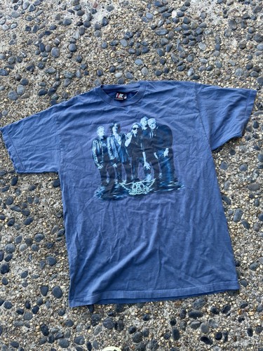 Aerosmith Just Push Play World Tour Giant Tag T Shirt Size XL Vintage Band Tee