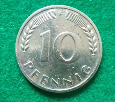 1950年 F ドイツ古銭 10 Pfennig 1950 F GERMANY 10 PFENNIG | eBay