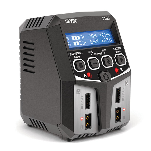 Sky RC T100 Dual AC Balance Charger/Discharger LiPo LiFe LiHV & NiMh Batteries