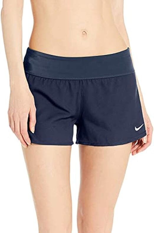 Nike Women's Solid Element Swim Board Shorts Size XL Midnight Navy