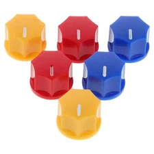  6 Pcs Electric Guitar Tone Replacement Knob Audio Volume Control