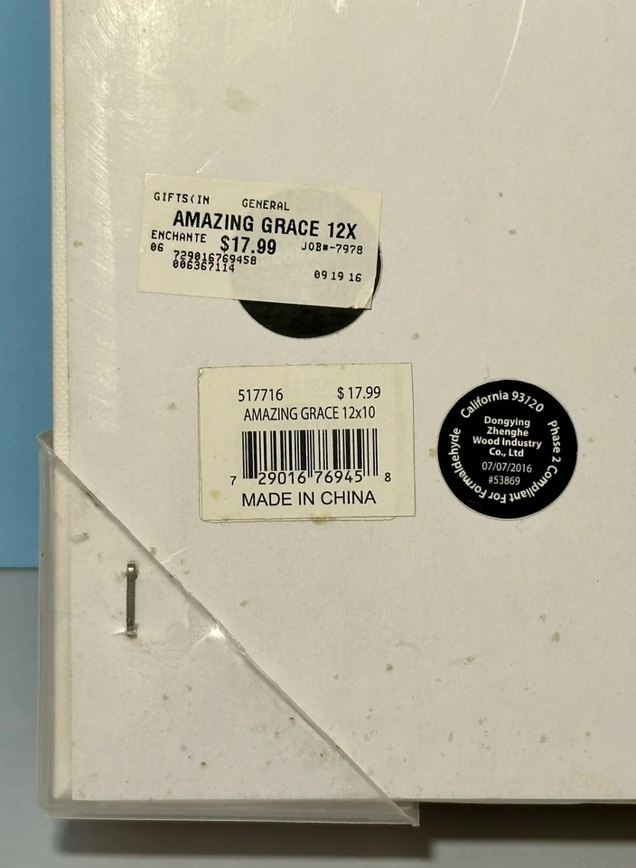 Amazing Grace How Sweet The Sound Poster Art, Canvas Wall Decor, Hymns, 12”x10” - Image 4 of 4