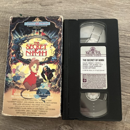 The Secret of NIMH VHS Tape 1982 Animated Dom De Luise Elizabeth Hartman Movie - Picture 1 of 7
