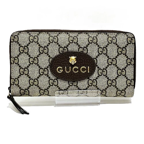 Portefeuille long GUCCI GG Supreme 473953 Tiger pour femme livraison gratuite [occasion]