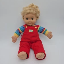 1985 Hasbro My Buddy Doll•Blonde Hair•Blue Eyes•Original Outfit No Hat Shoes Soc