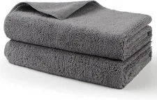 HOMEXCEL Professional Large Microfiber Car Drying Towels 2 Pack, Lint Free, Scra