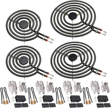 MP22YA Electric Range Burner Element Unit Set(2 Pcs MP15YA 6" & 2 Pcs MP21YA 8")