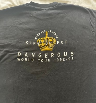 RARE STAFF UNWORN T-SHIRT MICHAEL JACKSON DANGEROUS TOUR 1992-3
