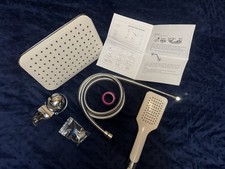 Yeerswag Dual Shower Head Handheld Shower Head with Hose 3 Spray Modes Chrome