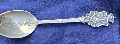 Antique Saskatoon Manitoba Collector Spoon Sterling Silver - Picture 2 of 5