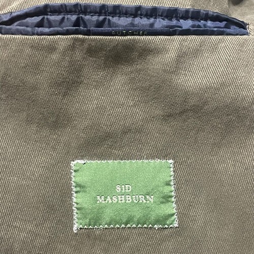 Sid Mashburn Butcher Sport Coat Jacket Mens 40 S Green Cotton Cashmere Portugal - Picture 7 of 9