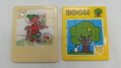 2  ANCIENS JEU DE TAQUIN CASSE TETE POUSSE-POUSSE  ORIGINE PAYS-BAS - Photo 1/2