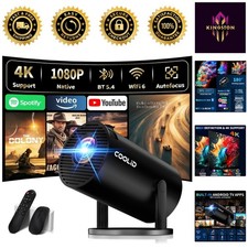 High-Definition Mini Projector: 4K Support, L...