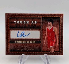 Cameron Boozer 2025 Leaf Glory of the Game TL-CB1 Tough As Leather Auto #d 1/5