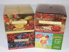 Vintage Yankee Candle Scented Tea Lights RETIRED Cranberry Chutney Berry Bramble