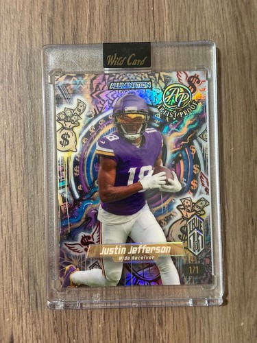 2026 Wild Card Graffiti - Justin Jefferson TRUE 1/1 Artist Proof - Nationals