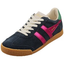 Gola Elan Glitz Womens Fashion Sneakers in Navy Fuchsia Emerald