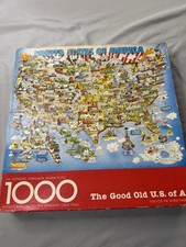 Springbok Puzzle The Good Old U.S. of A COMPLETE 1000 Pieces Vintage USA Jigsaw