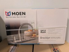MOEN Brecklyn 87052SRS 2-Handle Kitchen Faucet Stainless