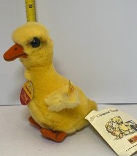 Rare Vintage Steiff Friedericke Duckling Super Soft 5 Tags And Button
