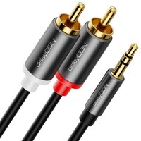 4M 3,5Mm Klinke Auf 2X Cinch Rca Stecker Cinch Zu Aux Klinke Audio Hifi Kabel