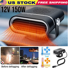 Portable Car Heater Electric Heating Fan Defogger Defroster Demister 12V 150W US