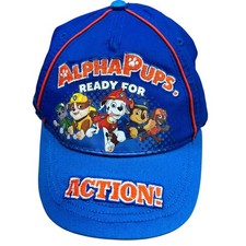 Paw Patrol Alpha Pups Hat Kids Adjustable Blue Nickelodeon Cap